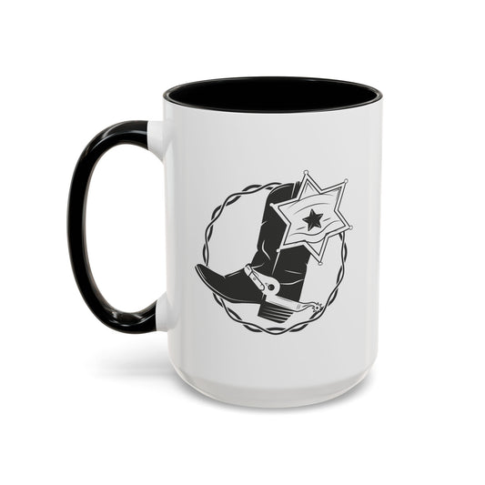 Accent Coffee Mug (11, 15oz) - Boots w Star
