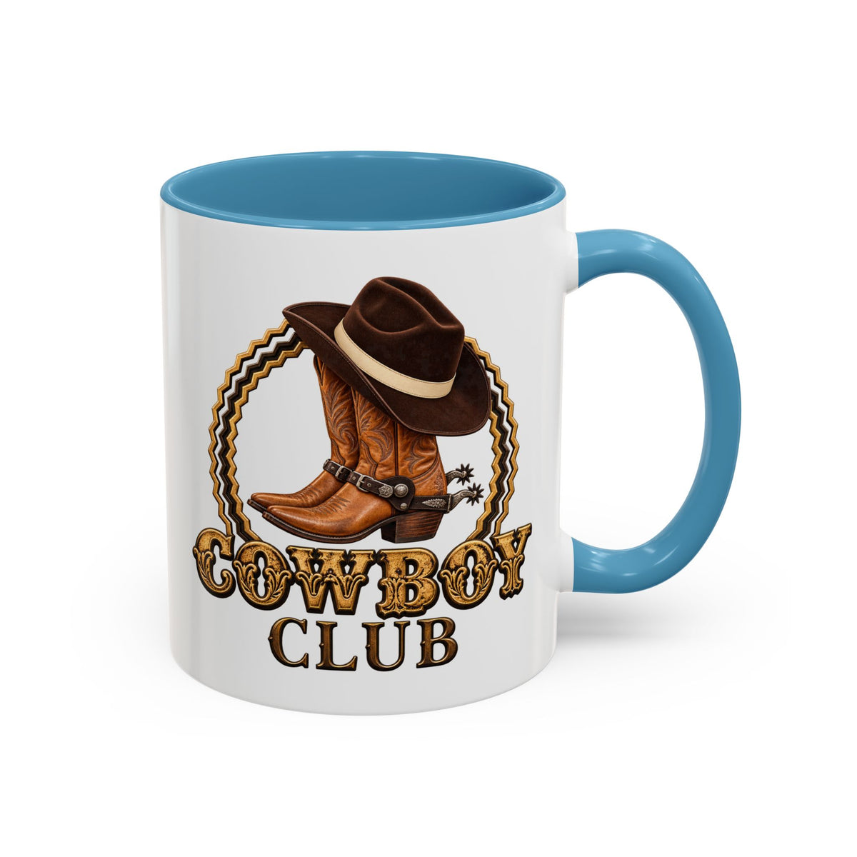 Accent Coffee Mug (11, 15oz) - Cowboys - Cowboy Club - Color - 3D Transparent