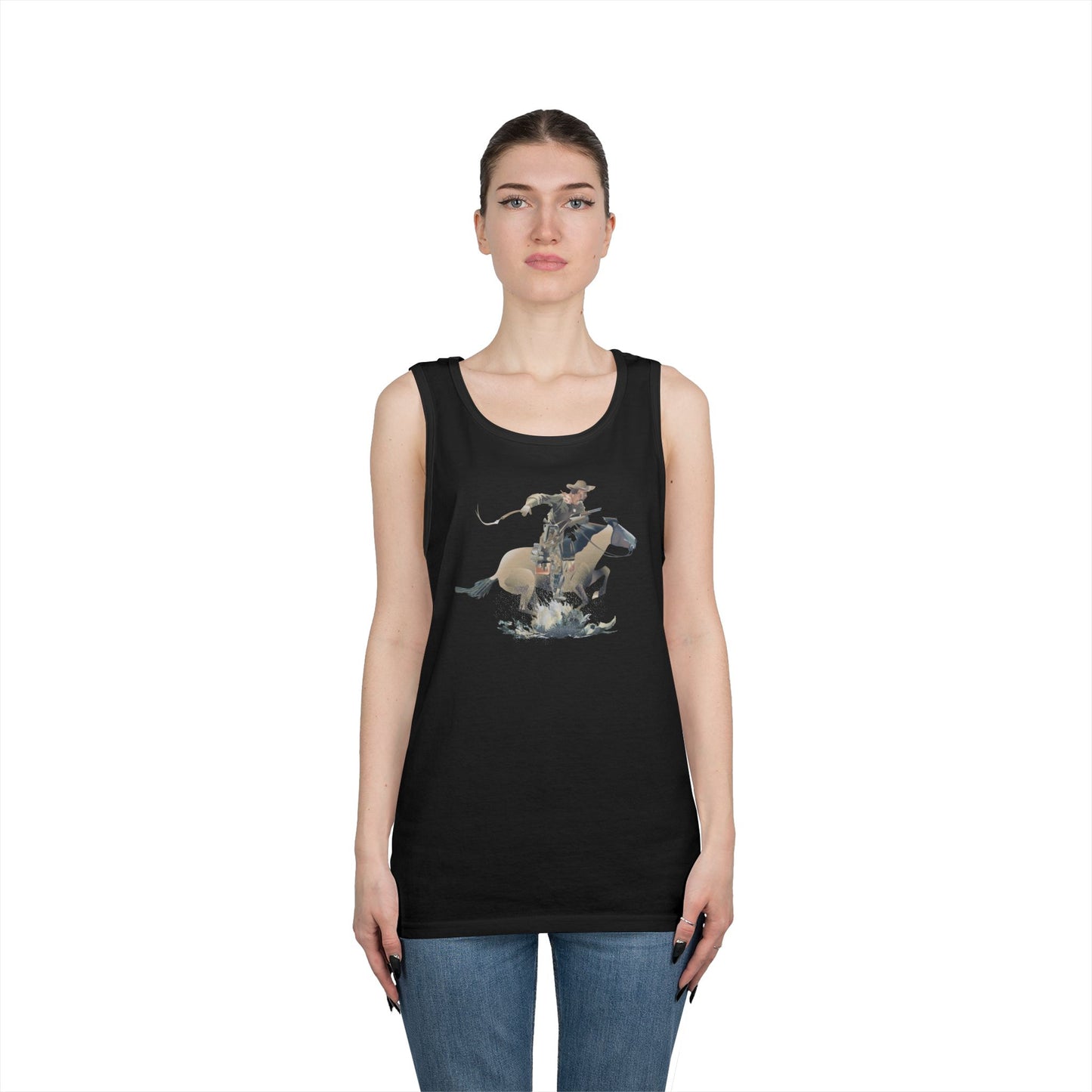 Unisex Heavy Cotton Tank Top - COWBOY