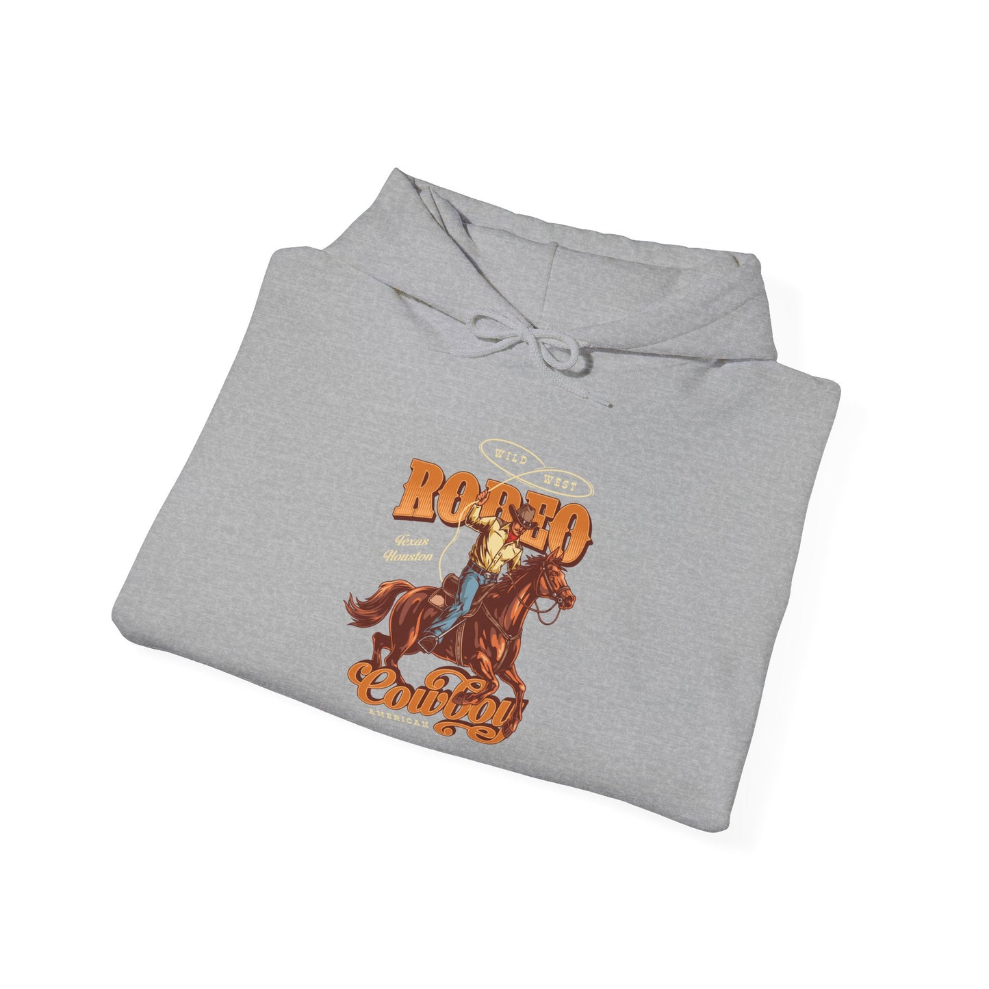 Unisex Hoodie - Wild West - Houston, Texas - American Rodeo Cowboy