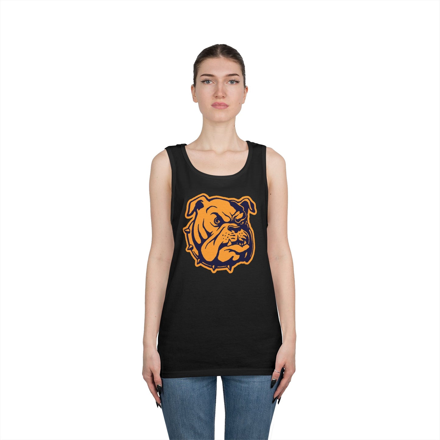 Unisex Heavy Cotton Tank Top - Bulldog Head