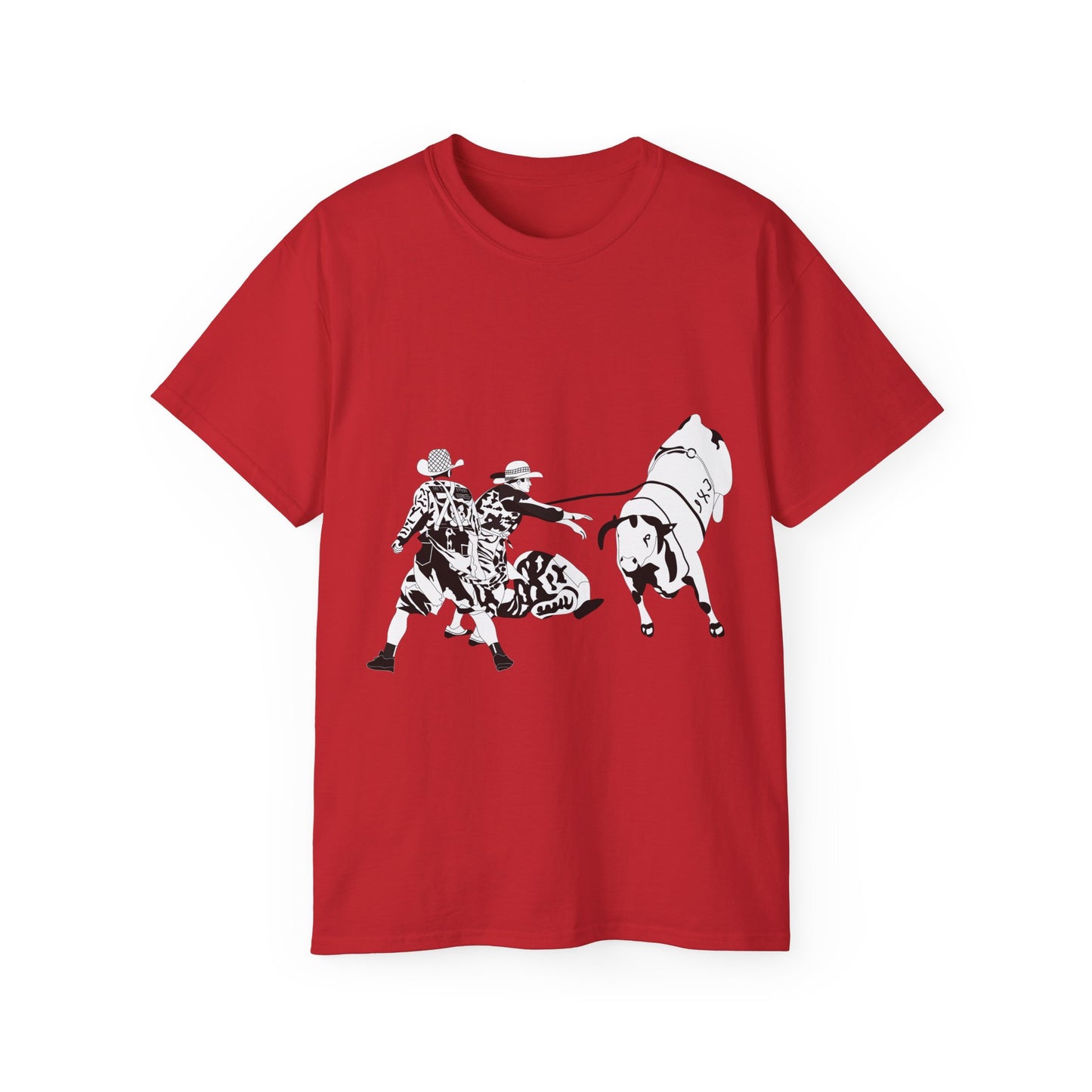 Unisex Ultra Cotton Tee - Clowns and Bull - BW