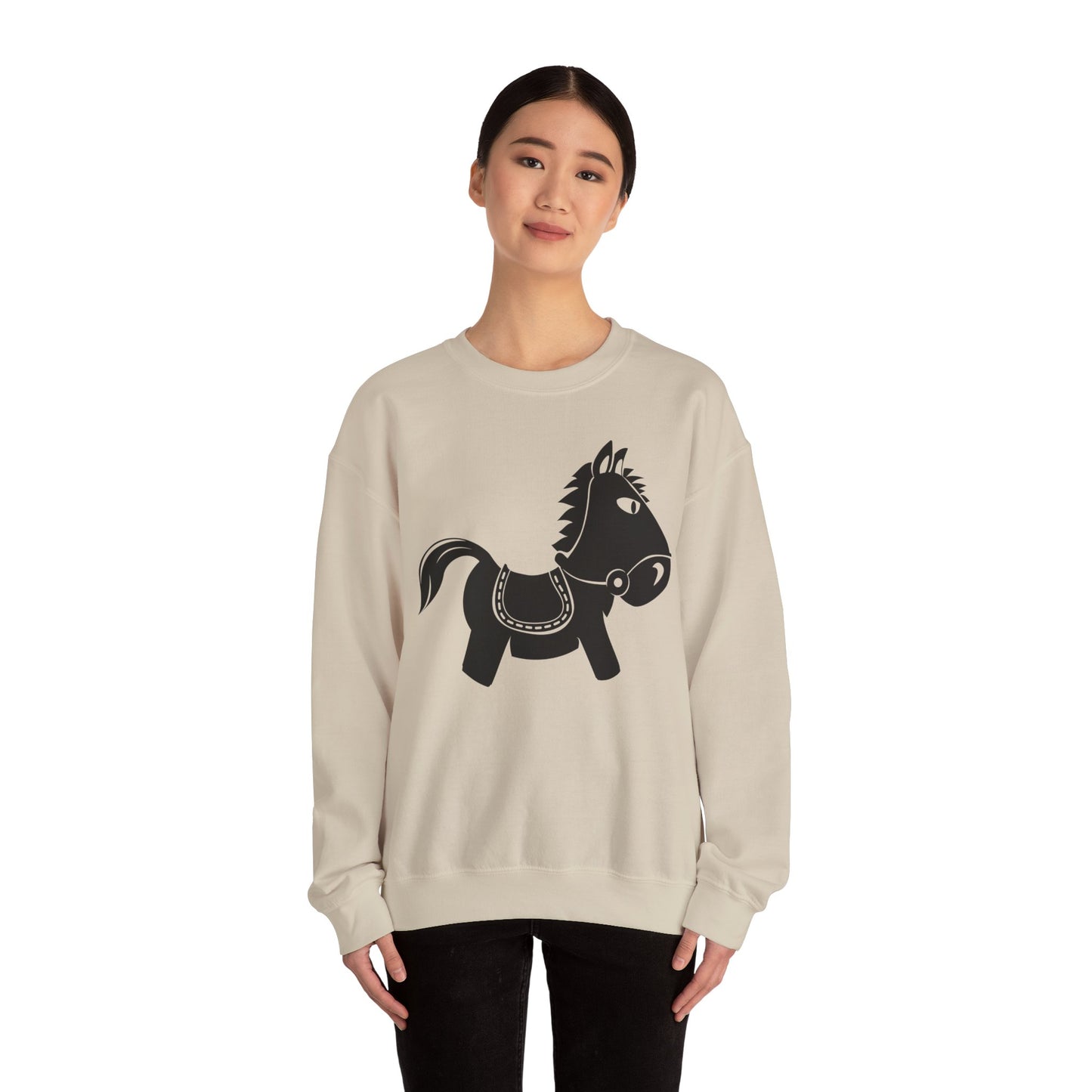 Crewneck Sweatshirt - Kids Rocking Horse X 300