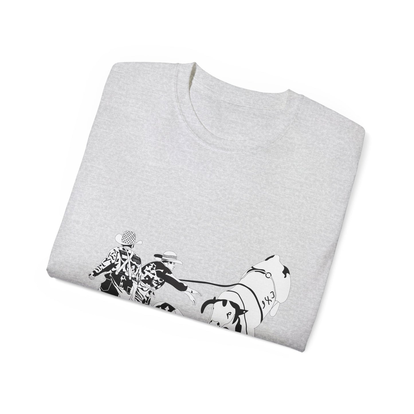 Unisex Ultra Cotton Tee - Clowns and Bull - BW