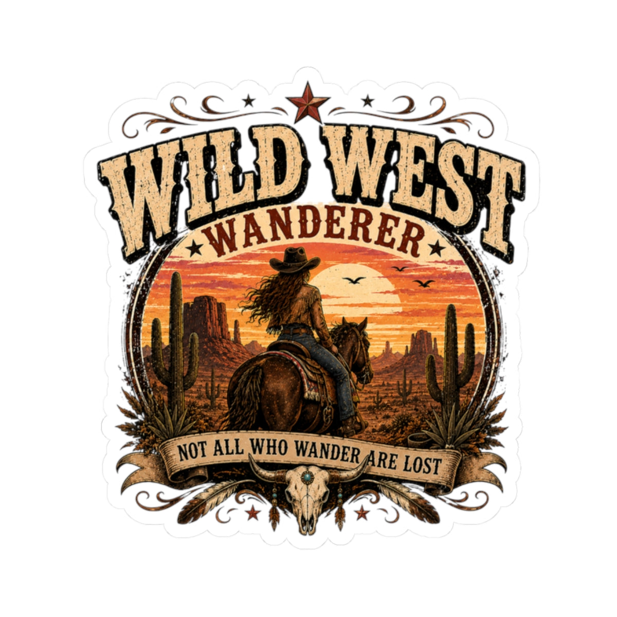 Kiss-Cut Sticker — Wild West wanderer