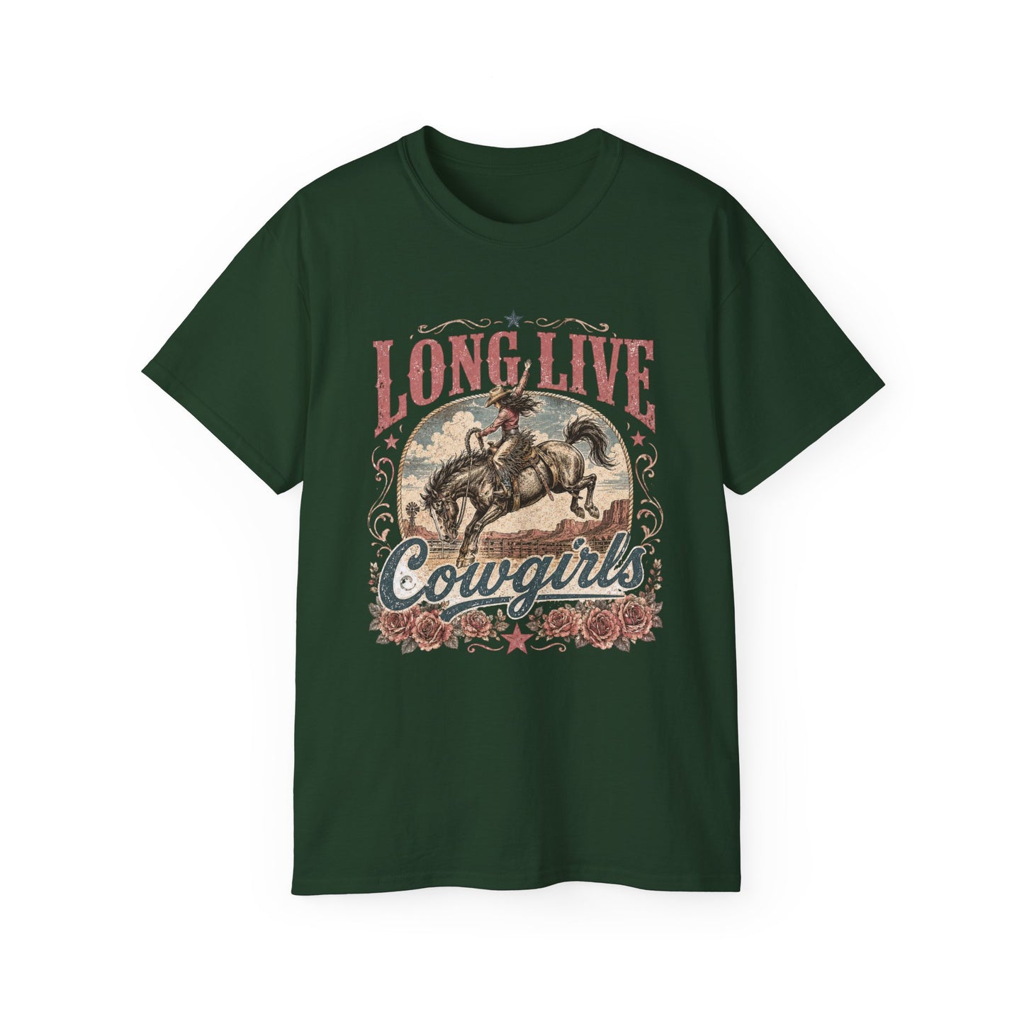 T-Shirt - Long live cowgirls rodeo spirit