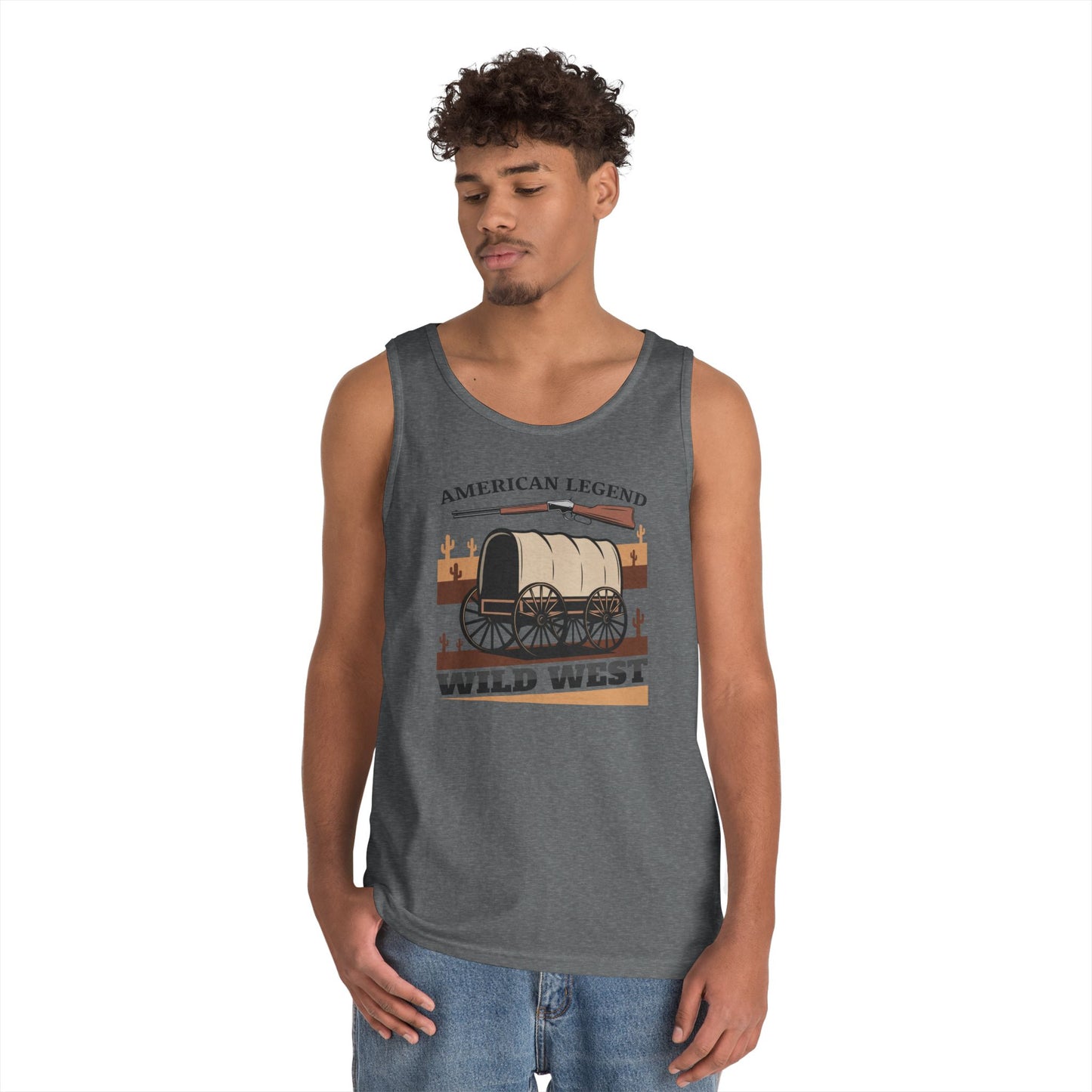 Unisex Heavy Cotton Tank Top - American Legend - Wild West