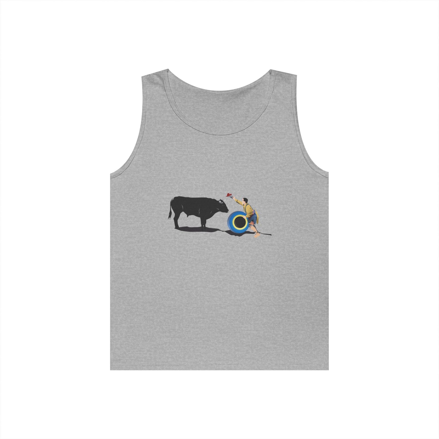 Unisex Heavy Cotton Tank Top - Clown and Bull