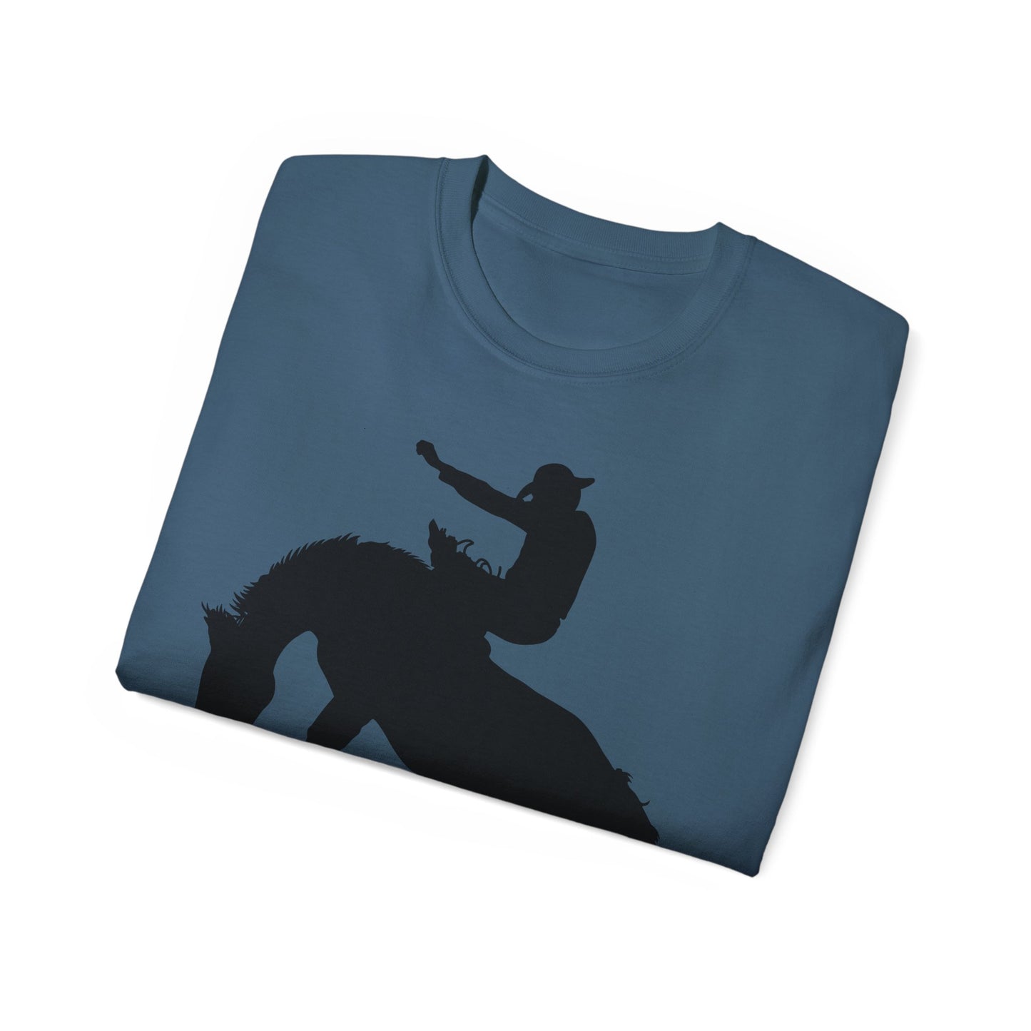 Unisex Ultra Cotton Tee - Augusta - Rodeo - Silhouette