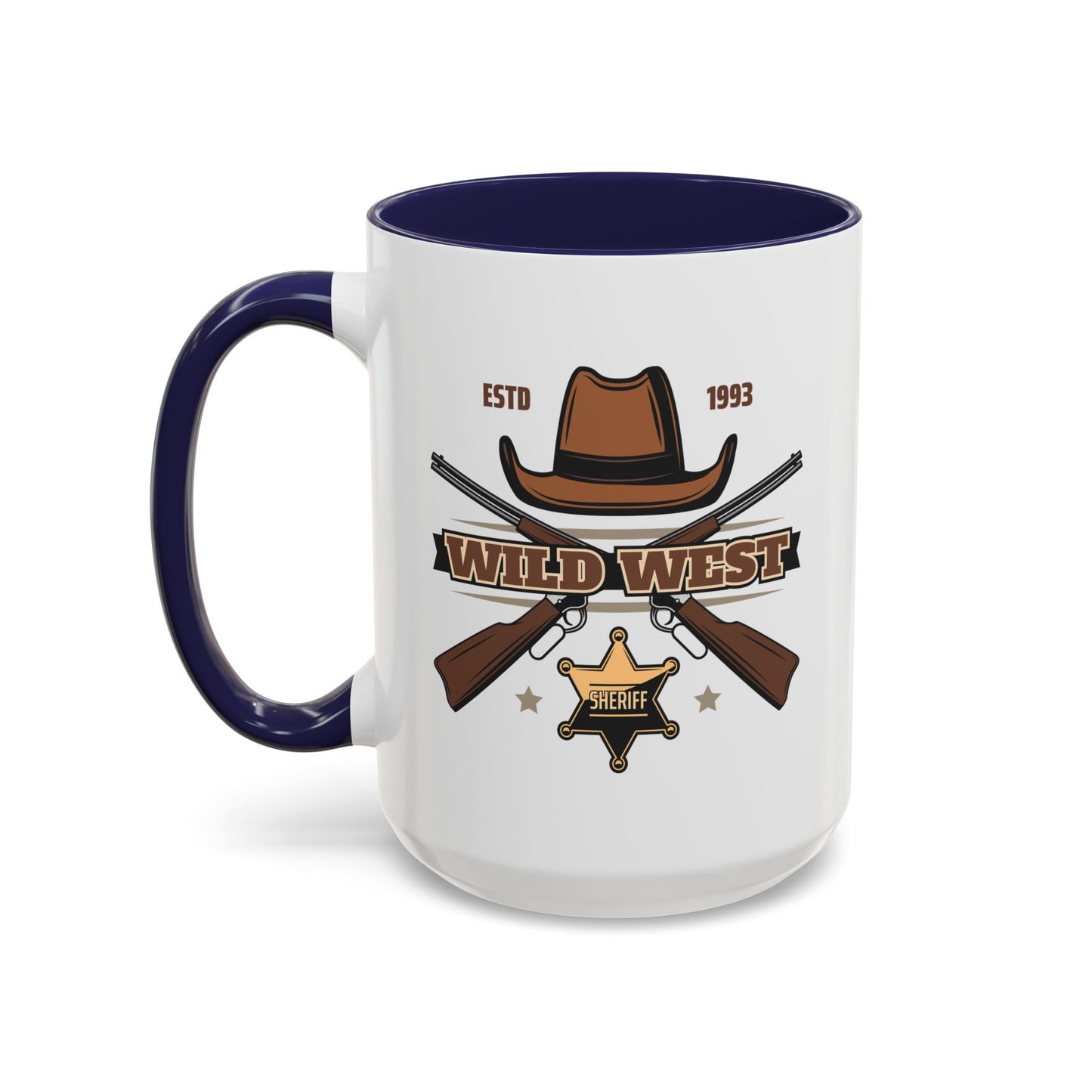 Accent Coffee Mug (11, 15oz) - Wild West - Sheriff