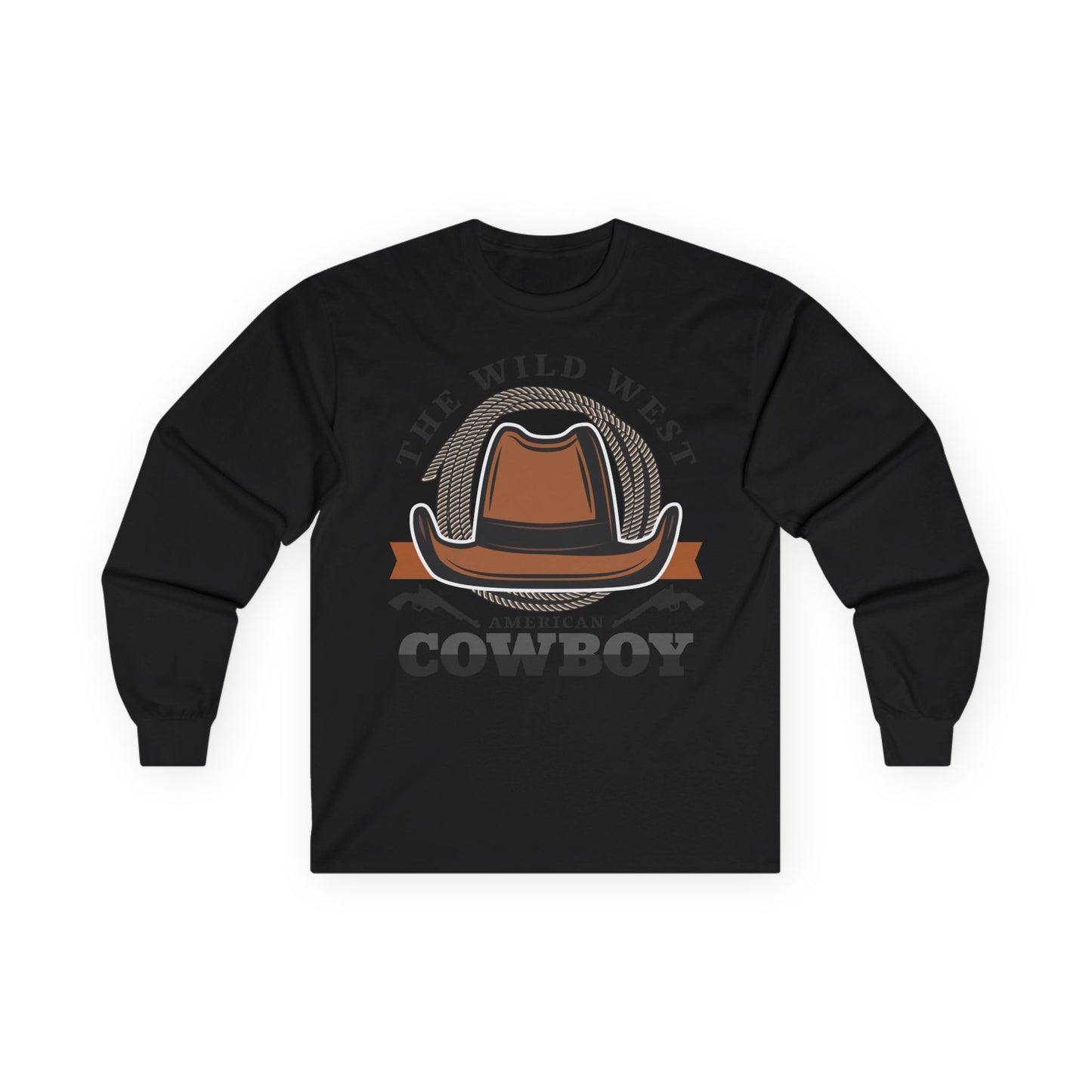 Unisex Ultra Cotton Long Sleeve Tee - The Wild West - American Cowboy