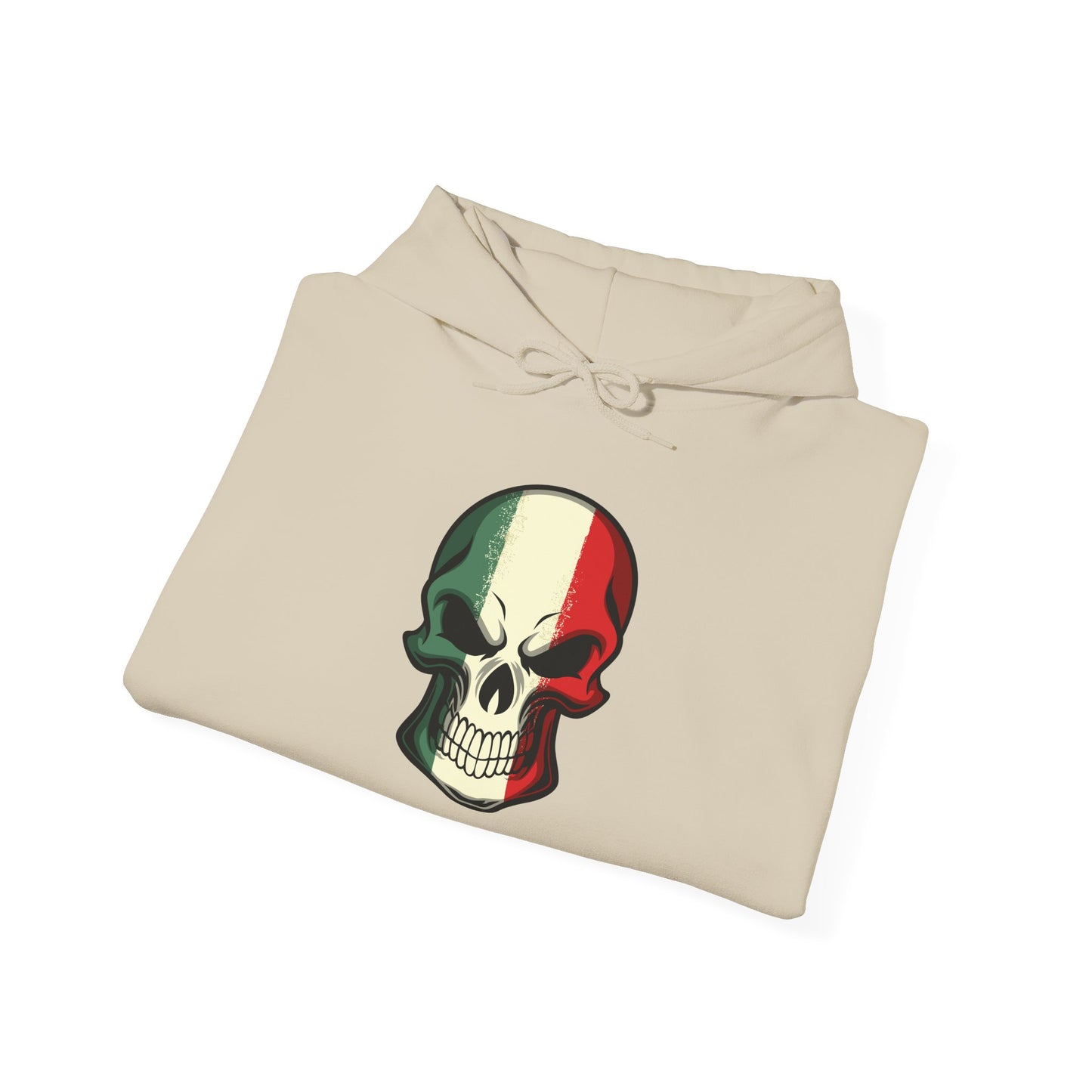Unisex Hoodie - Red White Green Skull