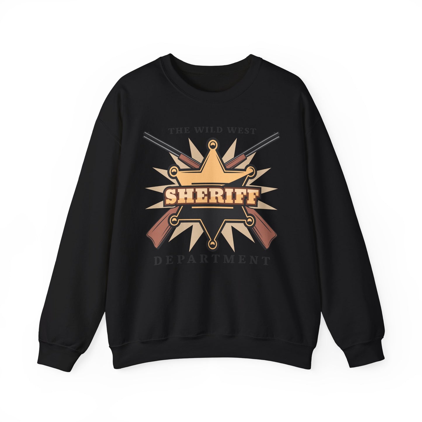 Crewneck Sweatshirt - Western Cowboy - The Wild West - Sheriff Department