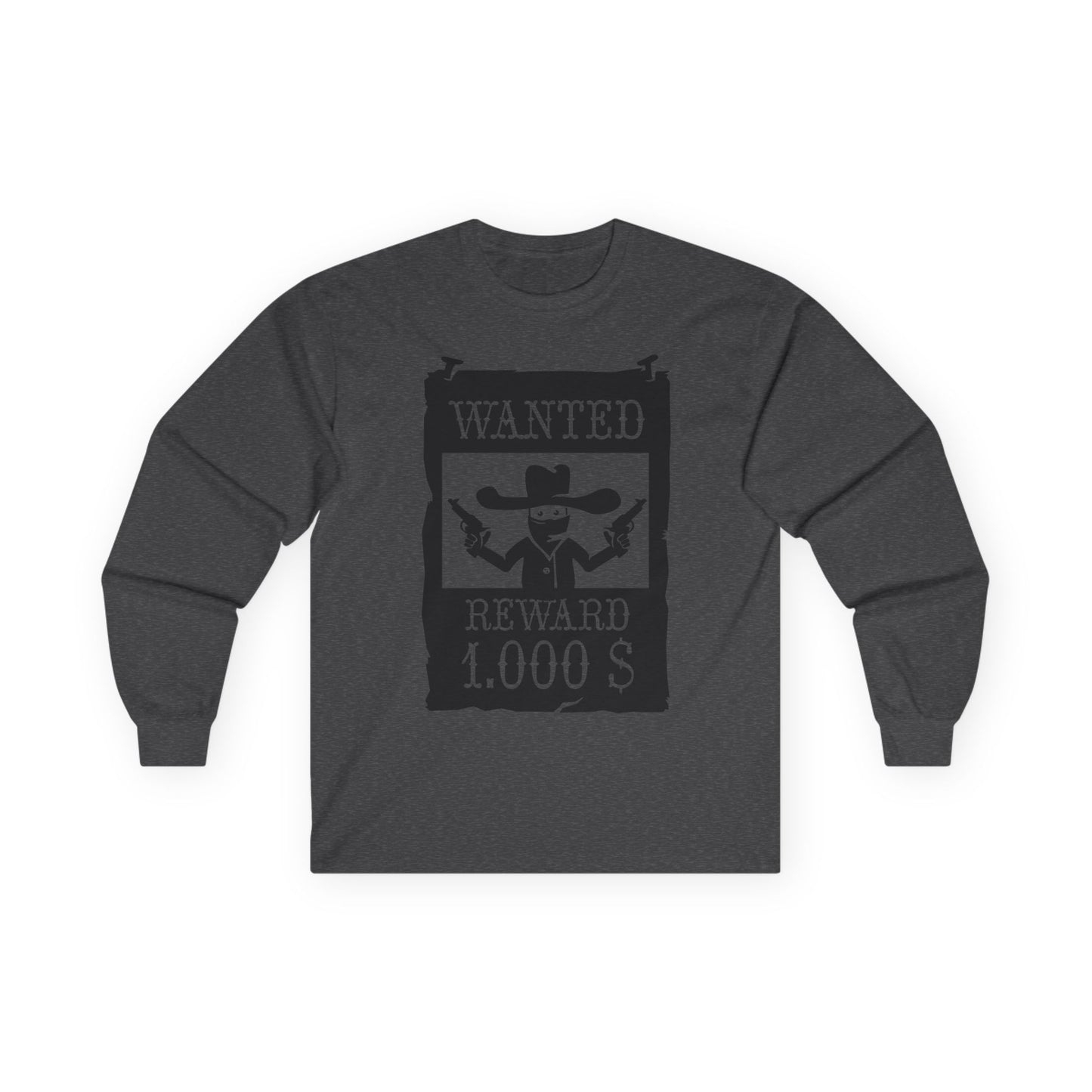 Unisex Ultra Cotton Long Sleeve Tee - Wanted Poster X 300