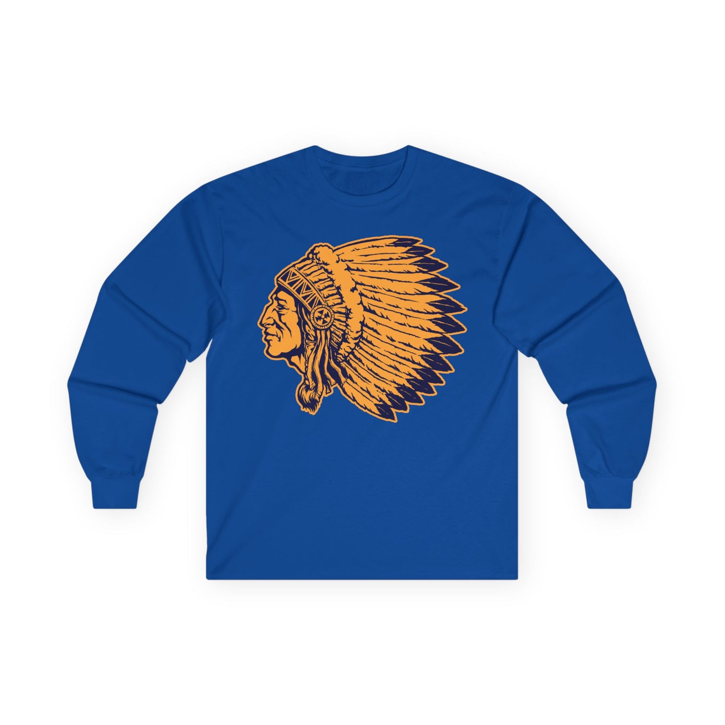 Unisex Ultra Cotton Long Sleeve Tee - Indian Chief