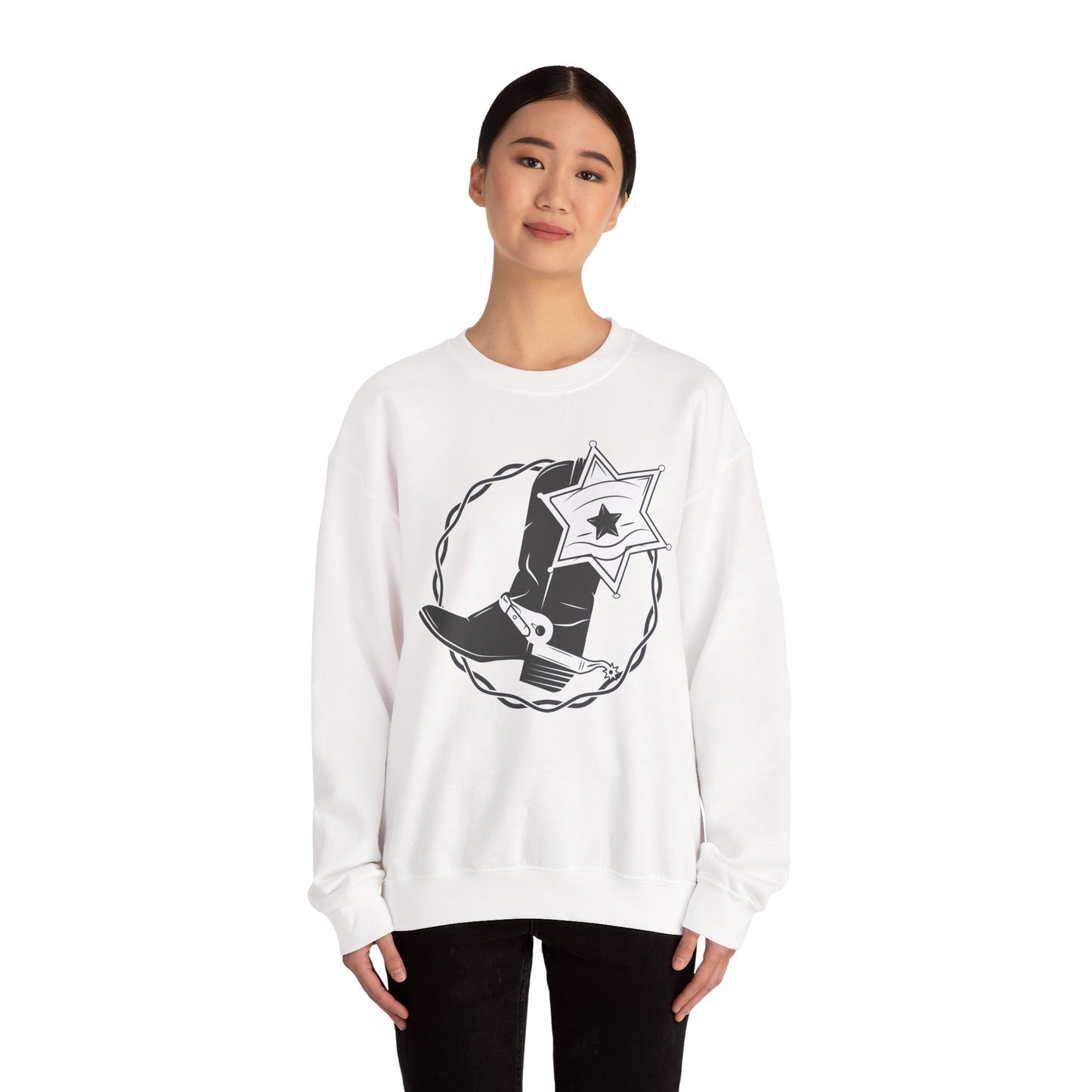 Crewneck Sweatshirt - Boots w Star