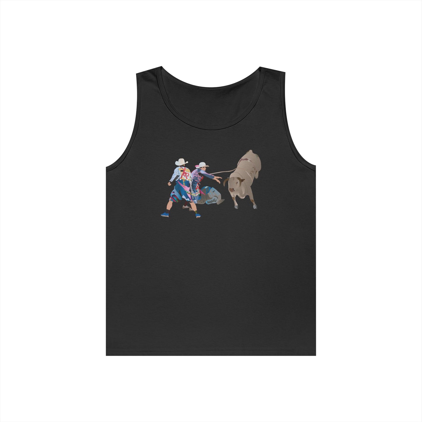 Unisex Heavy Cotton Tank Top - Clowns and Bull