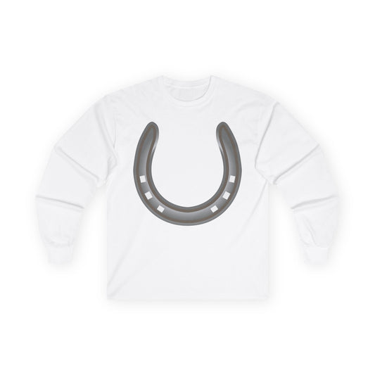 Unisex Ultra Cotton Long Sleeve Tee - Rodeo - Horseshoe