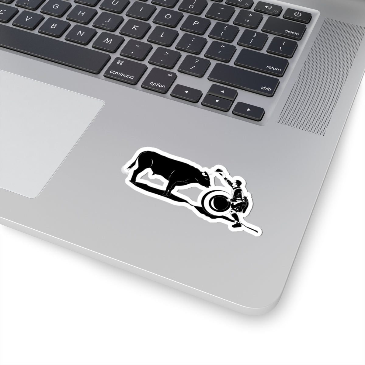 Kiss-Cut Stickers - Clown and Bull - BW