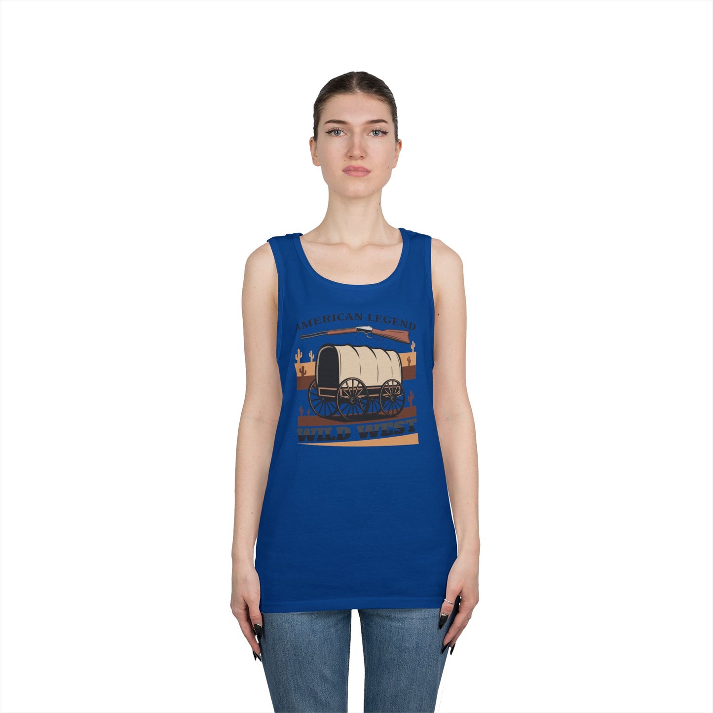 Unisex Heavy Cotton Tank Top - American Legend - Wild West