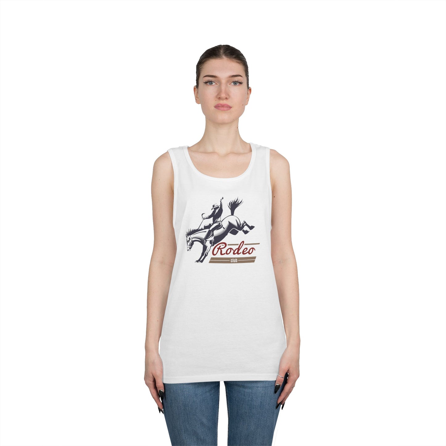 Unisex Heavy Cotton Tank Top - Western Cowboy - Rodeo Club