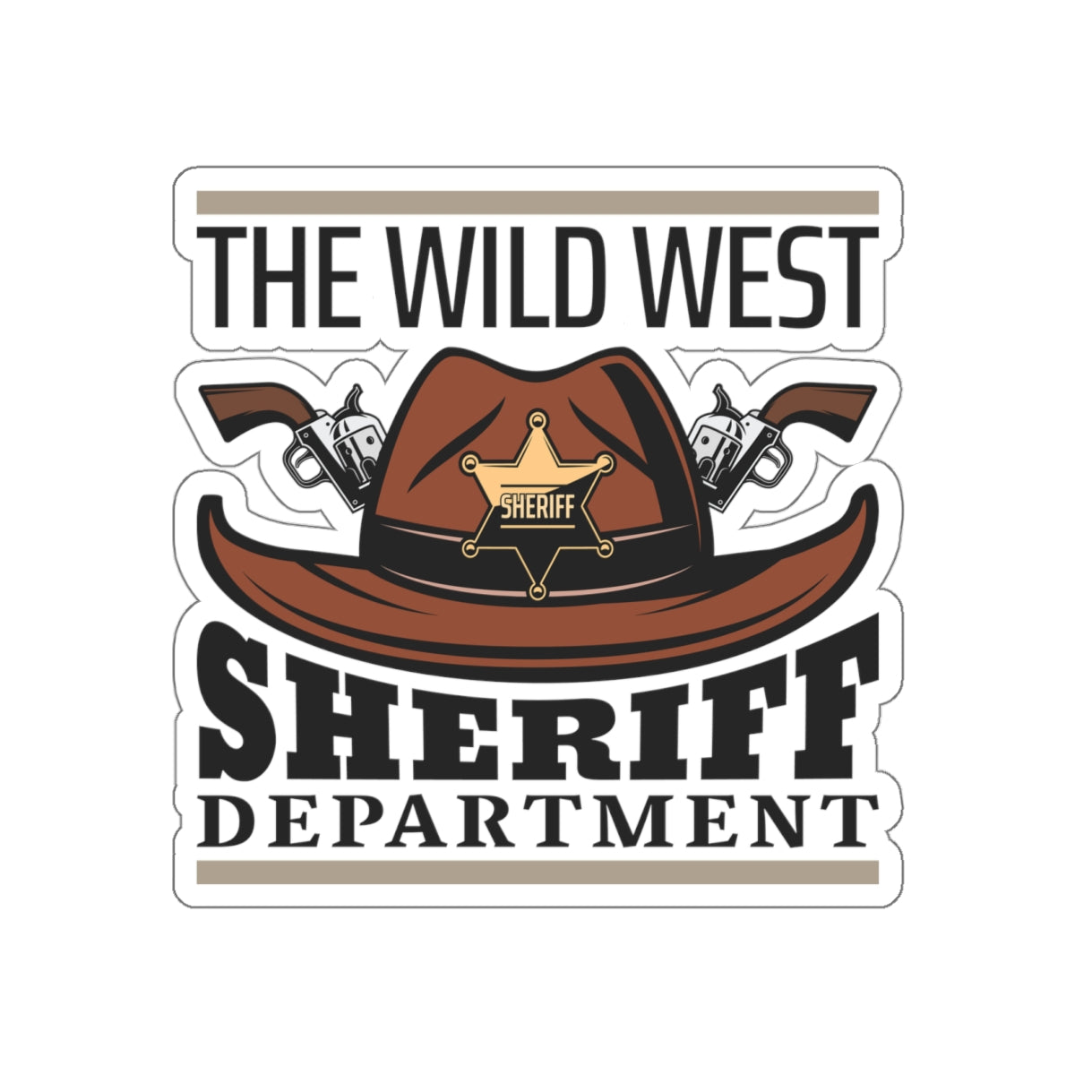 Die-cut stickers - The Wild West - Sheriff Department
