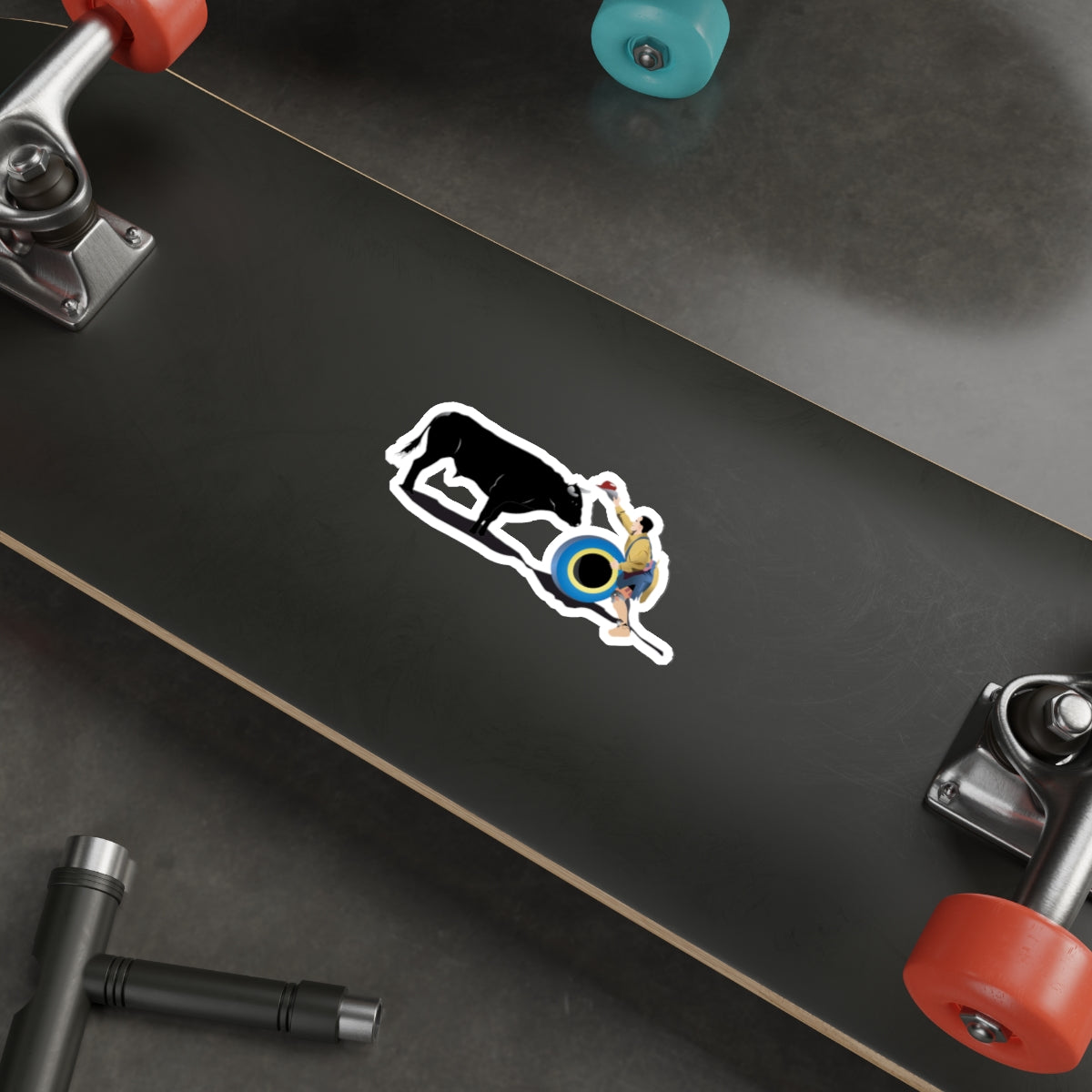 Die-cut stickers - Clown and Bull