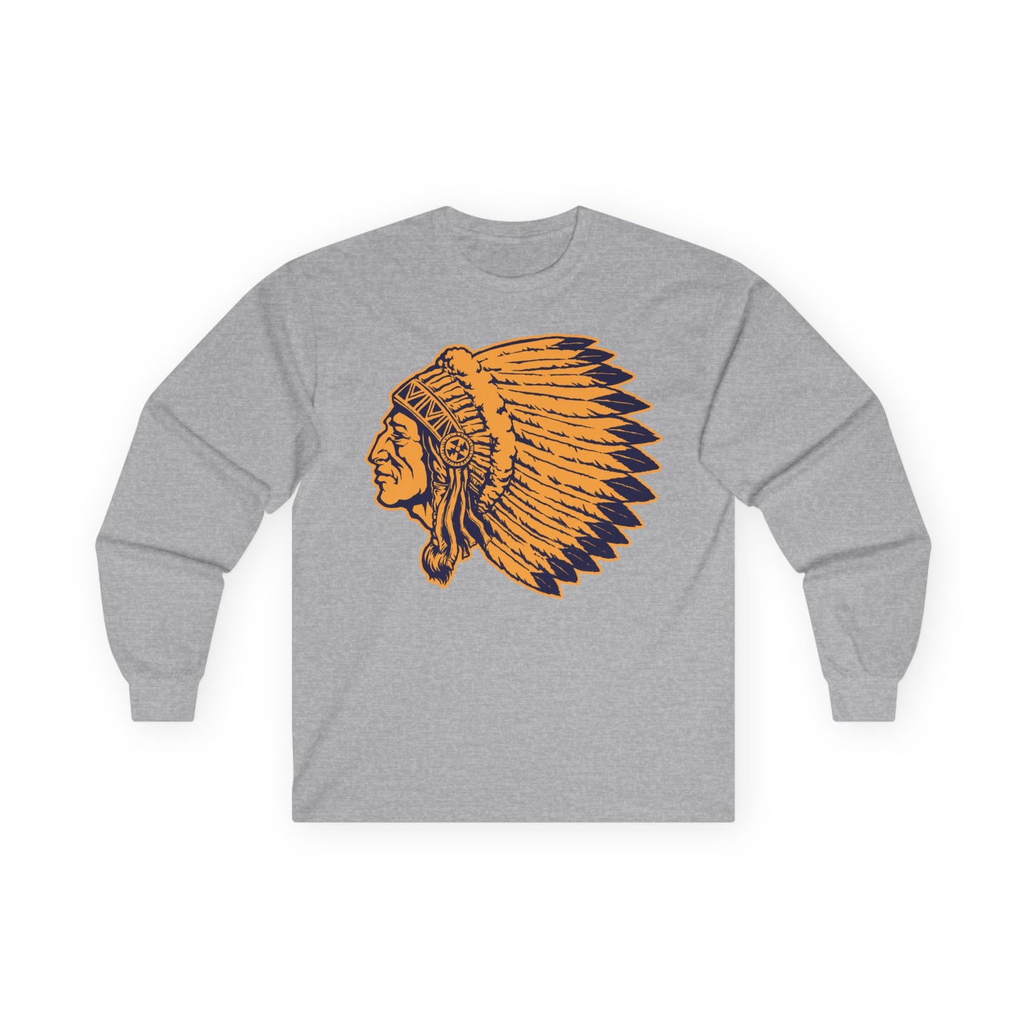 Unisex Ultra Cotton Long Sleeve Tee - Indian Chief