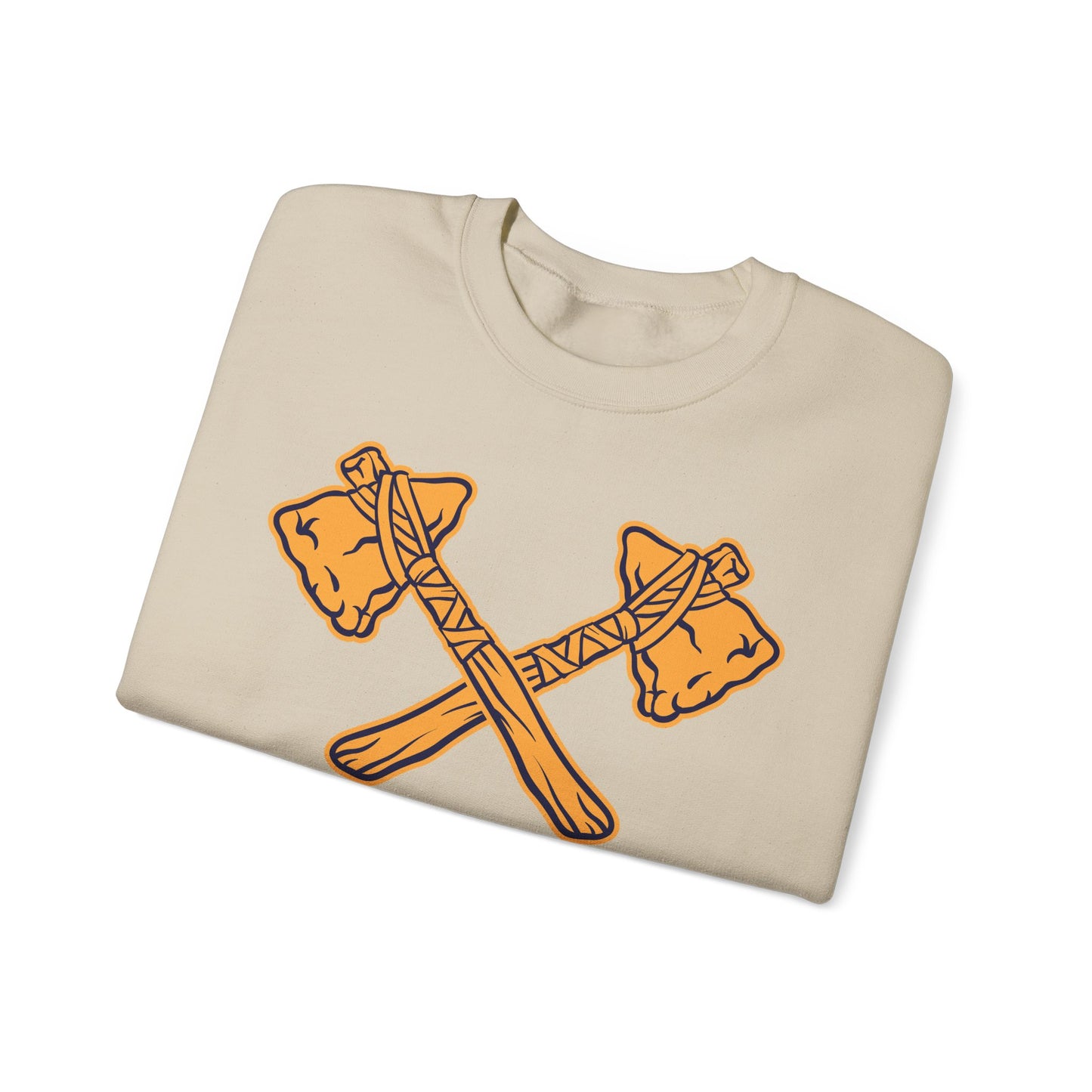 Crewneck Sweatshirt - Crossed Tomahawks