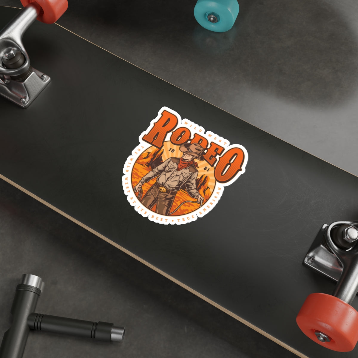 Die-cut stickers - Wild West Rodeo - True American - The Wild West At Its Best