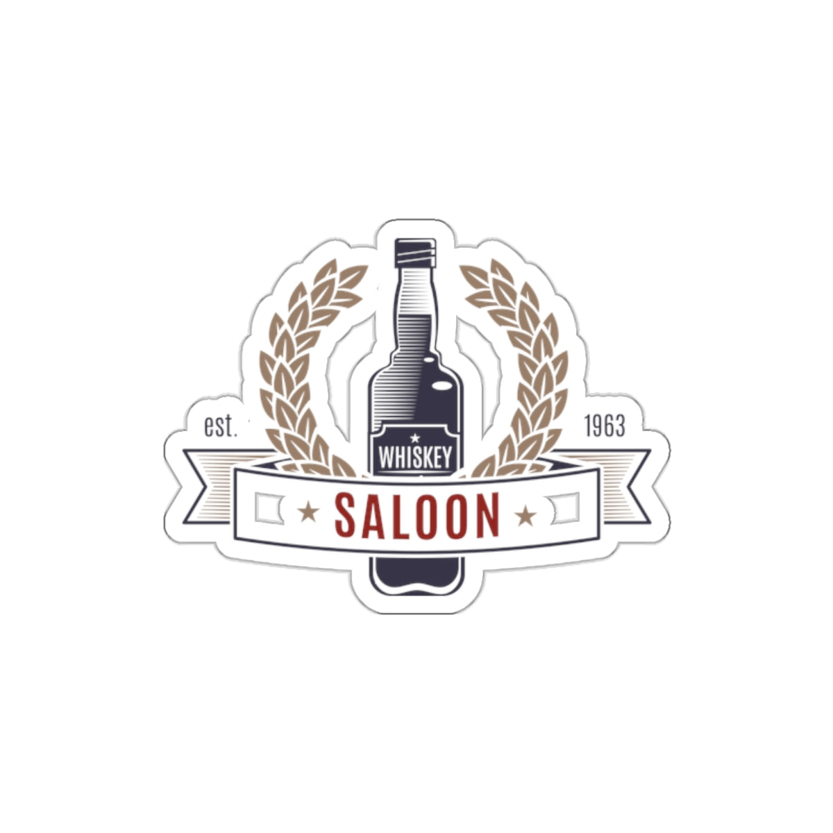 Die-cut stickers - Saloon - Whiskey