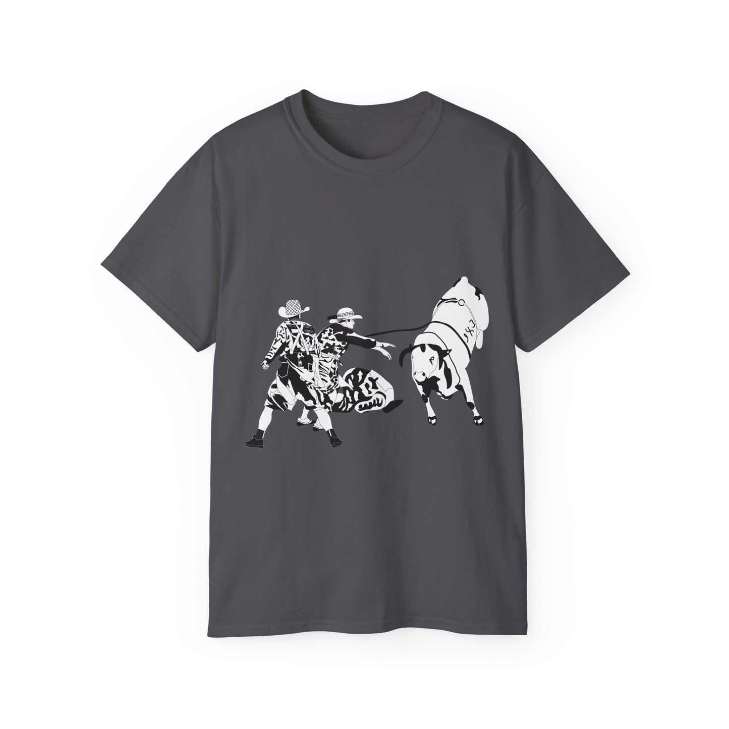 Unisex Ultra Cotton Tee - Clowns and Bull - BW