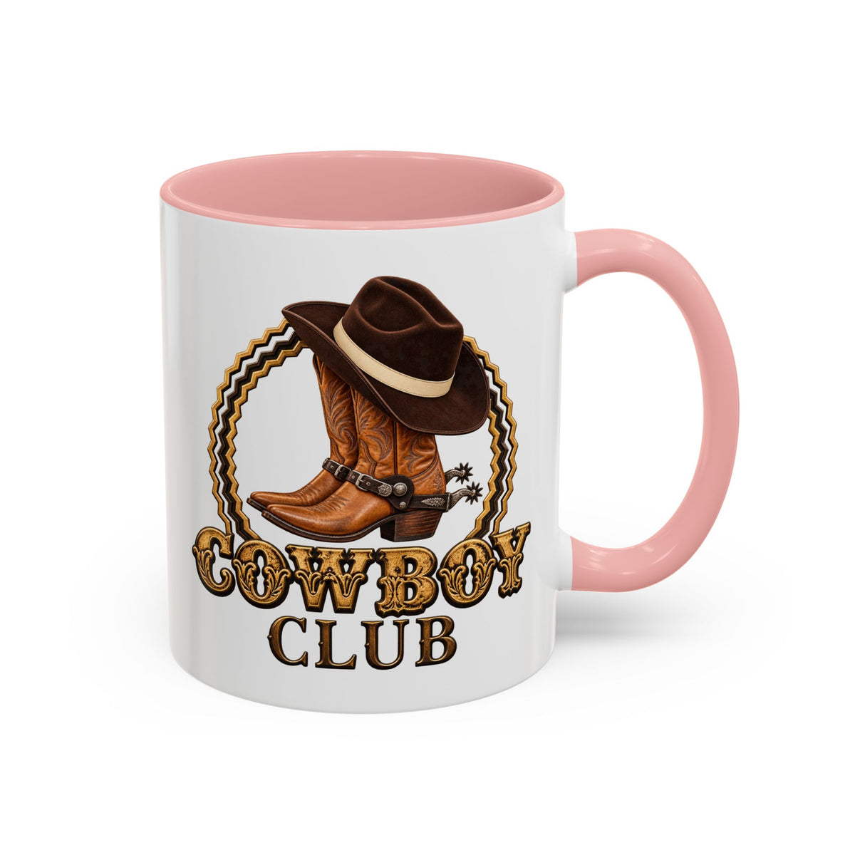 Accent Coffee Mug (11, 15oz) - Cowboys - Cowboy Club - Color - 3D Transparent