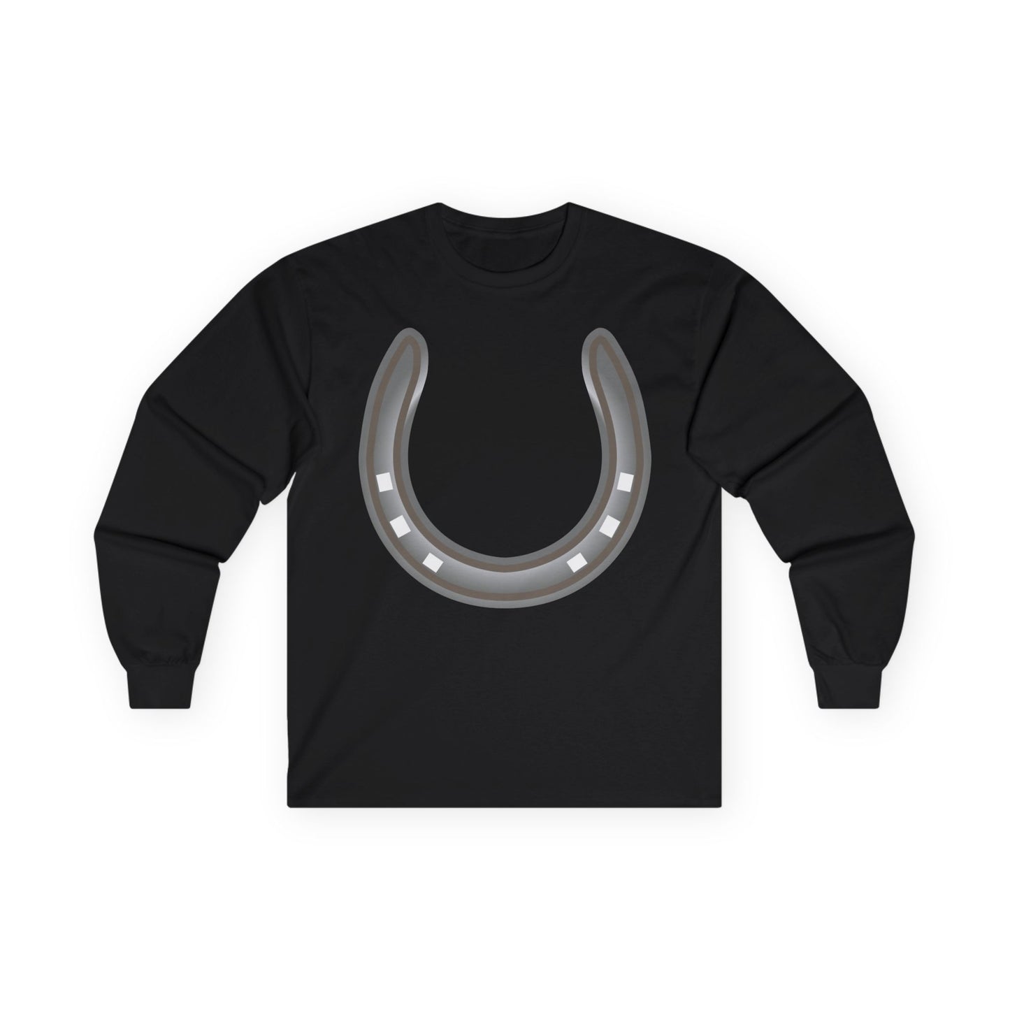 Unisex Ultra Cotton Long Sleeve Tee - Rodeo - Horseshoe