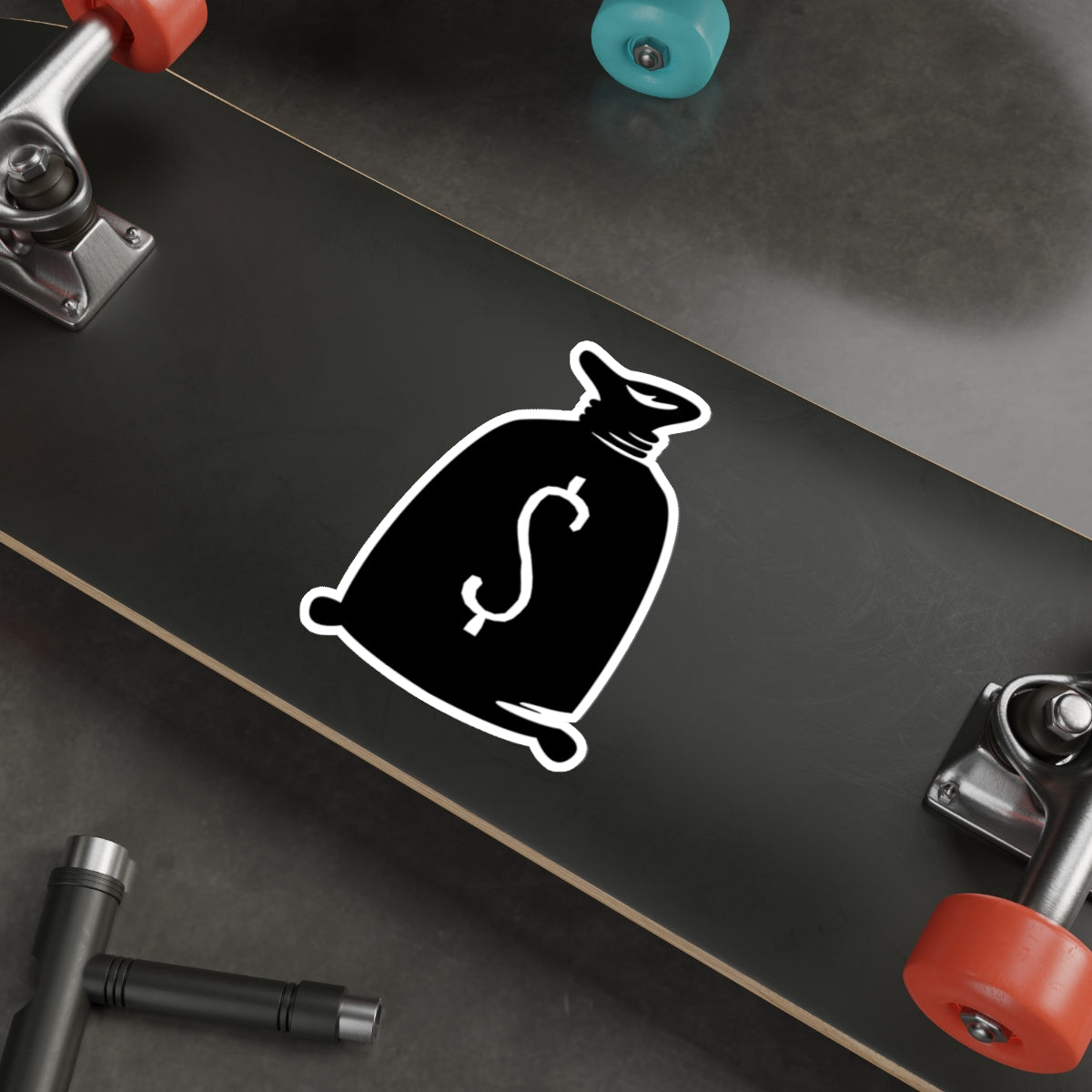 Die-cut stickers - Bank Money Bag X 300