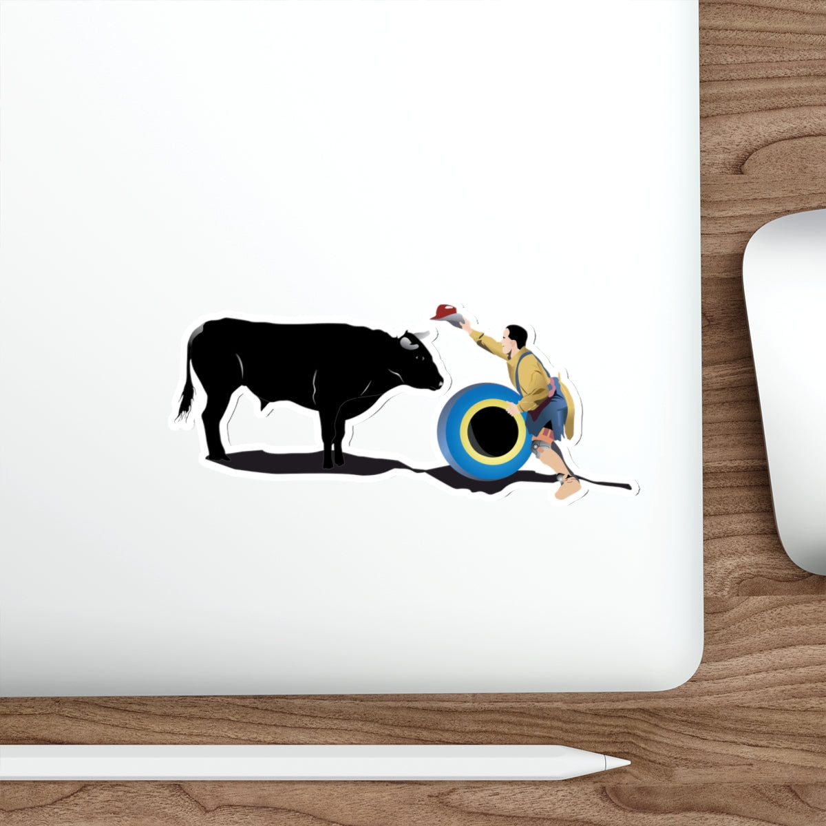 Die-cut stickers - Clown and Bull