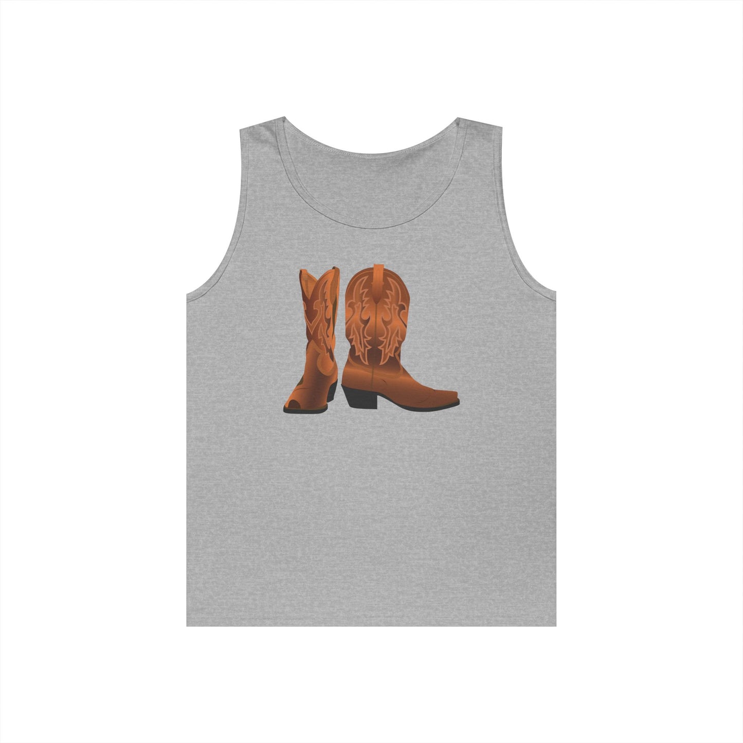 Unisex Heavy Cotton Tank Top - Rodeo - Cowboy Boots
