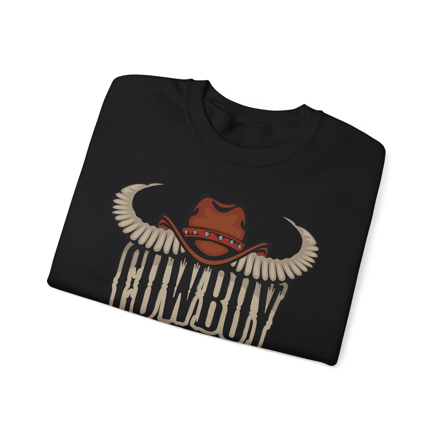 Crewneck Sweatshirt - Cowboy Rodeo - Horn
