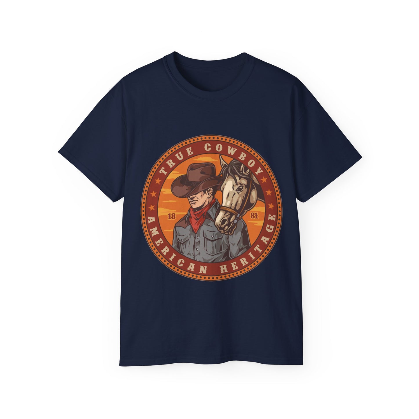Unisex Ultra Cotton Tee - True Cowboy - American Heritage