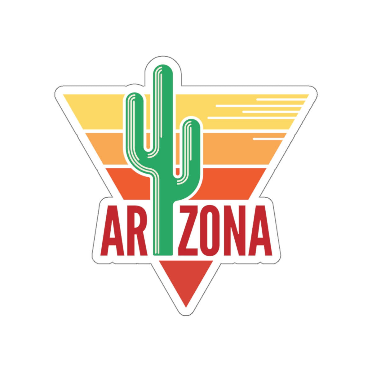 Die-cut stickers - Arizona - Red