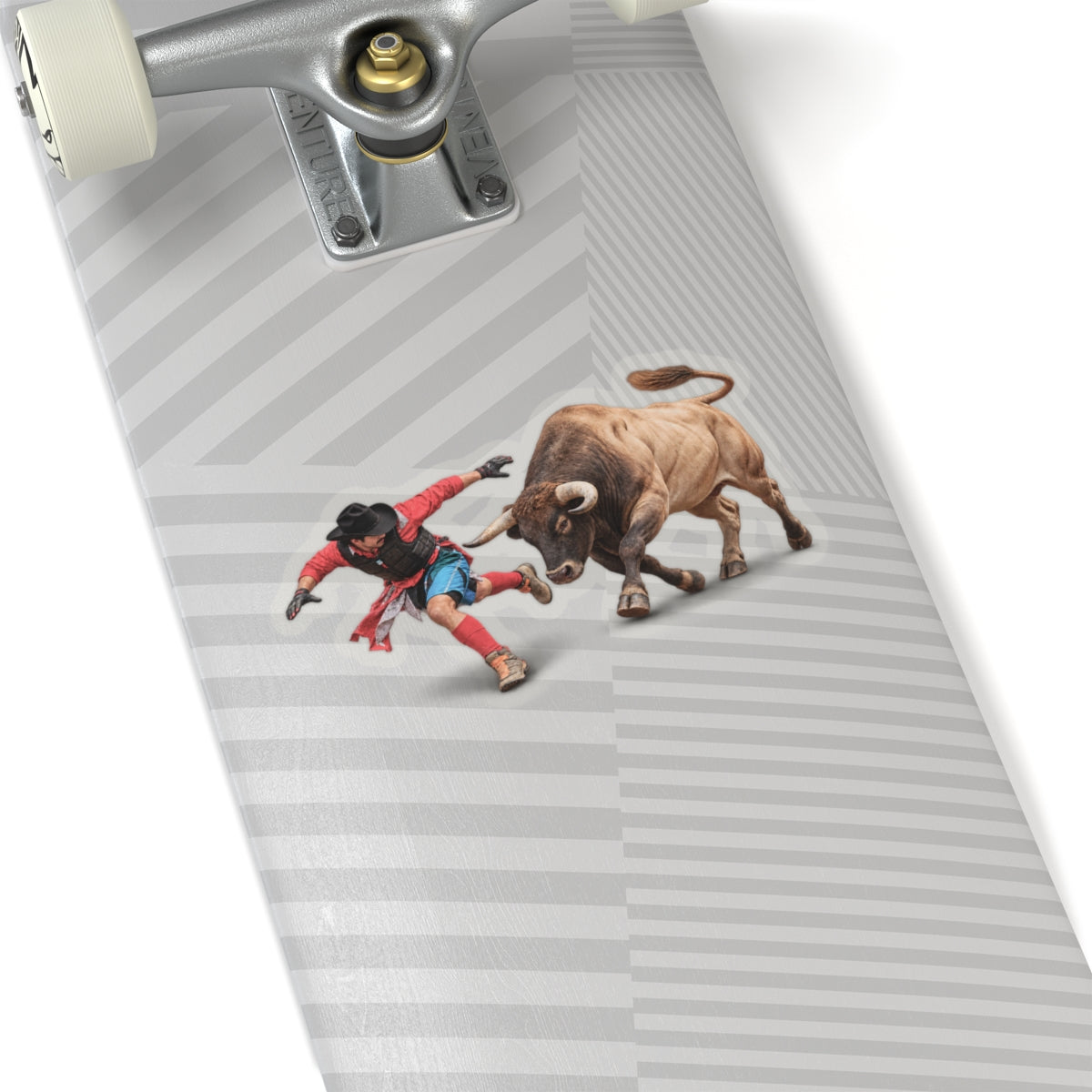 Kiss-Cut Stickers - Rodeo - Bull and Clown - 3D