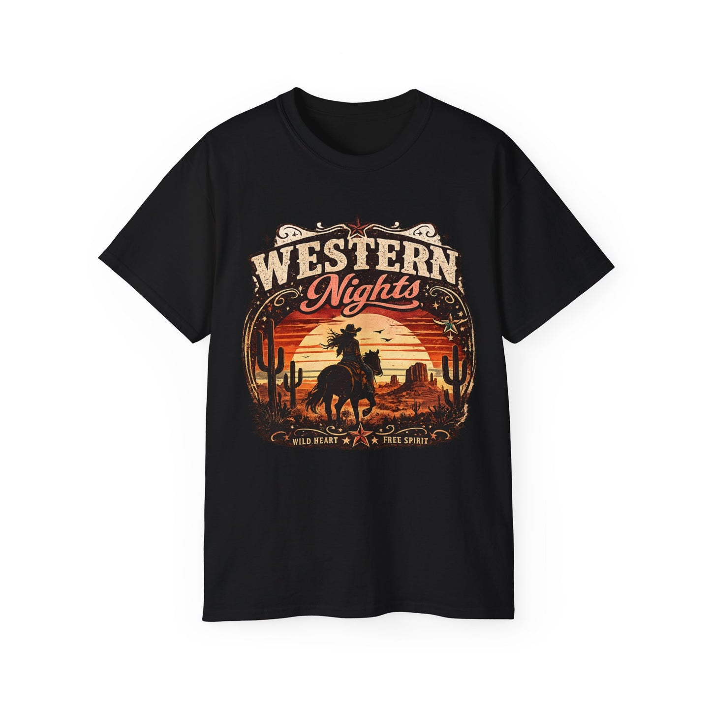T-Shirt - Western nights and desert charm