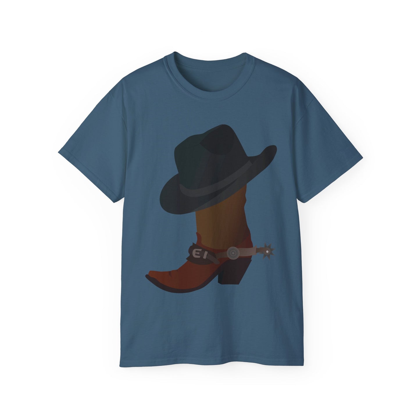 Unisex Ultra Cotton Tee - Rodeo - Boots and Hat and Spurs