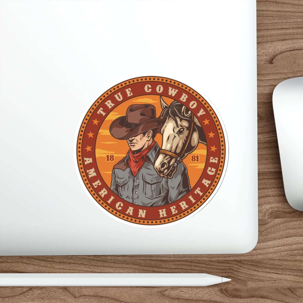 Die-cut stickers - True Cowboy - American Heritage