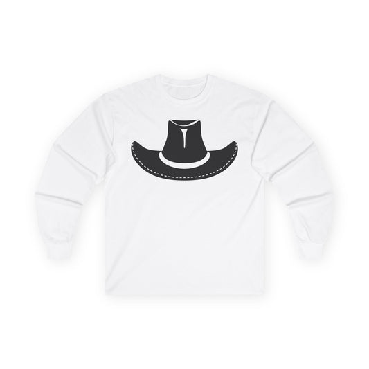 Unisex Ultra Cotton Long Sleeve Tee - Cowboy Hat - Forward X 300