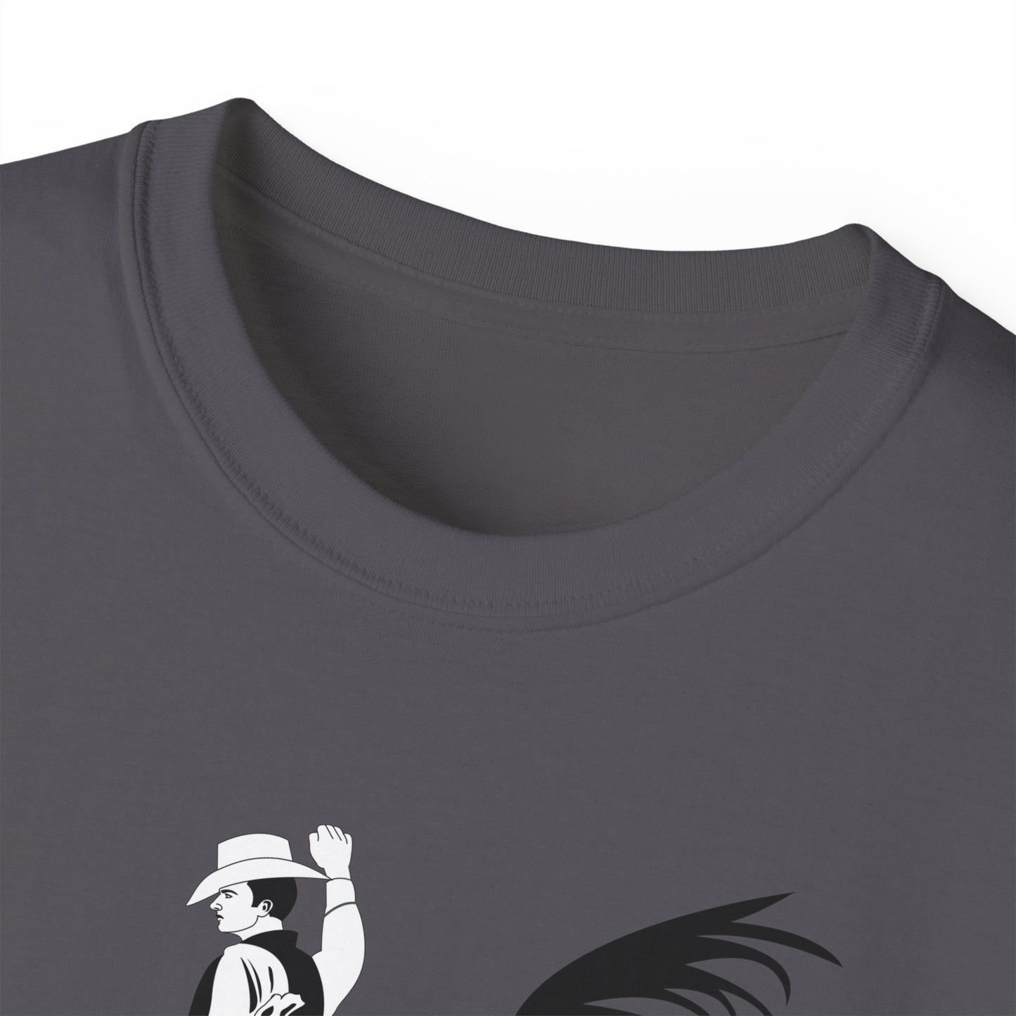 Unisex Ultra Cotton Tee - Cowboy - Bronco Buster - BW