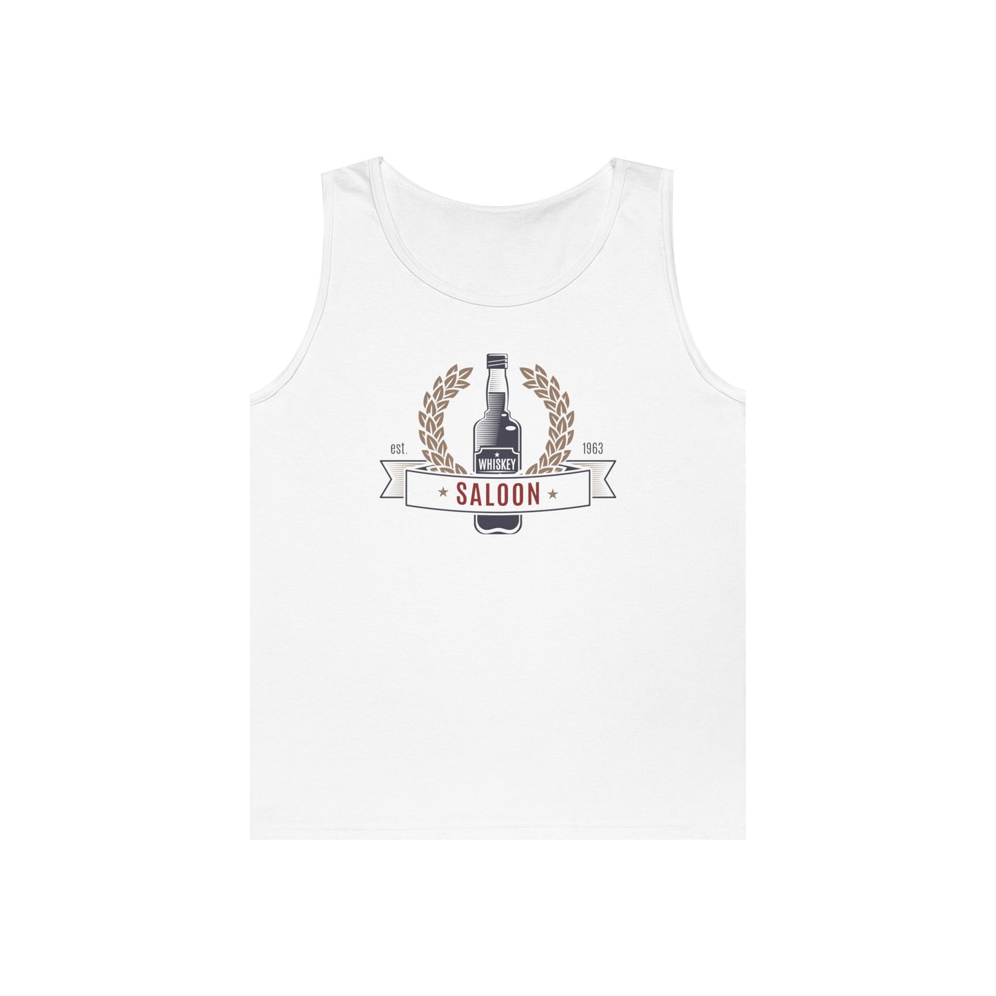 Unisex Heavy Cotton Tank Top - Saloon - Whiskey