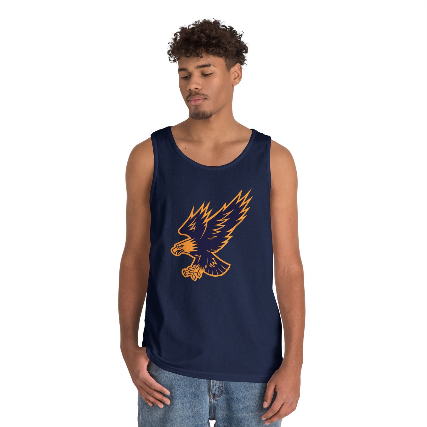 Unisex Heavy Cotton Tank Top - Attacking Eagle