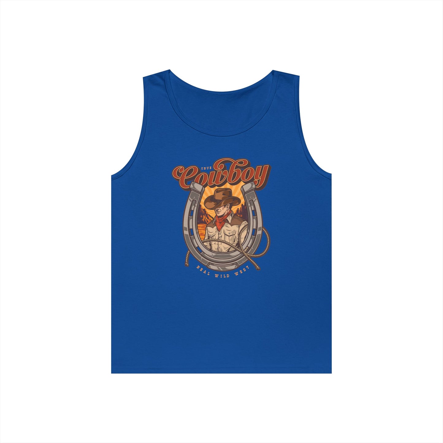 Unisex Heavy Cotton Tank Top - True Cowboy - Real Wild West