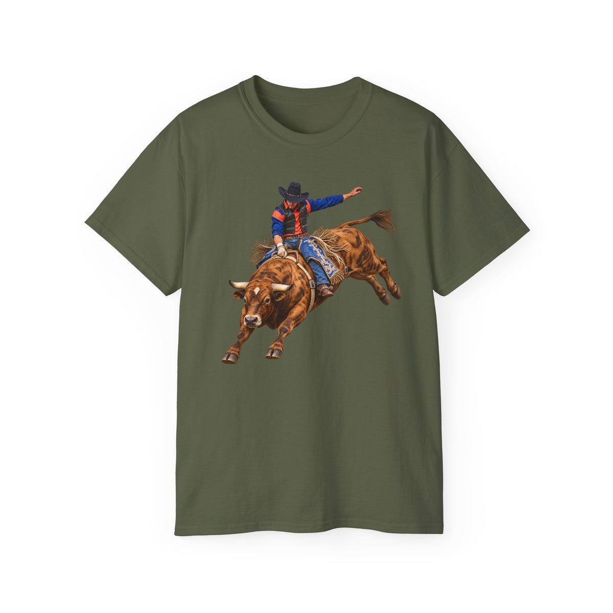 Unisex Ultra Cotton Tee - Cowboy - Rodeo - 3D